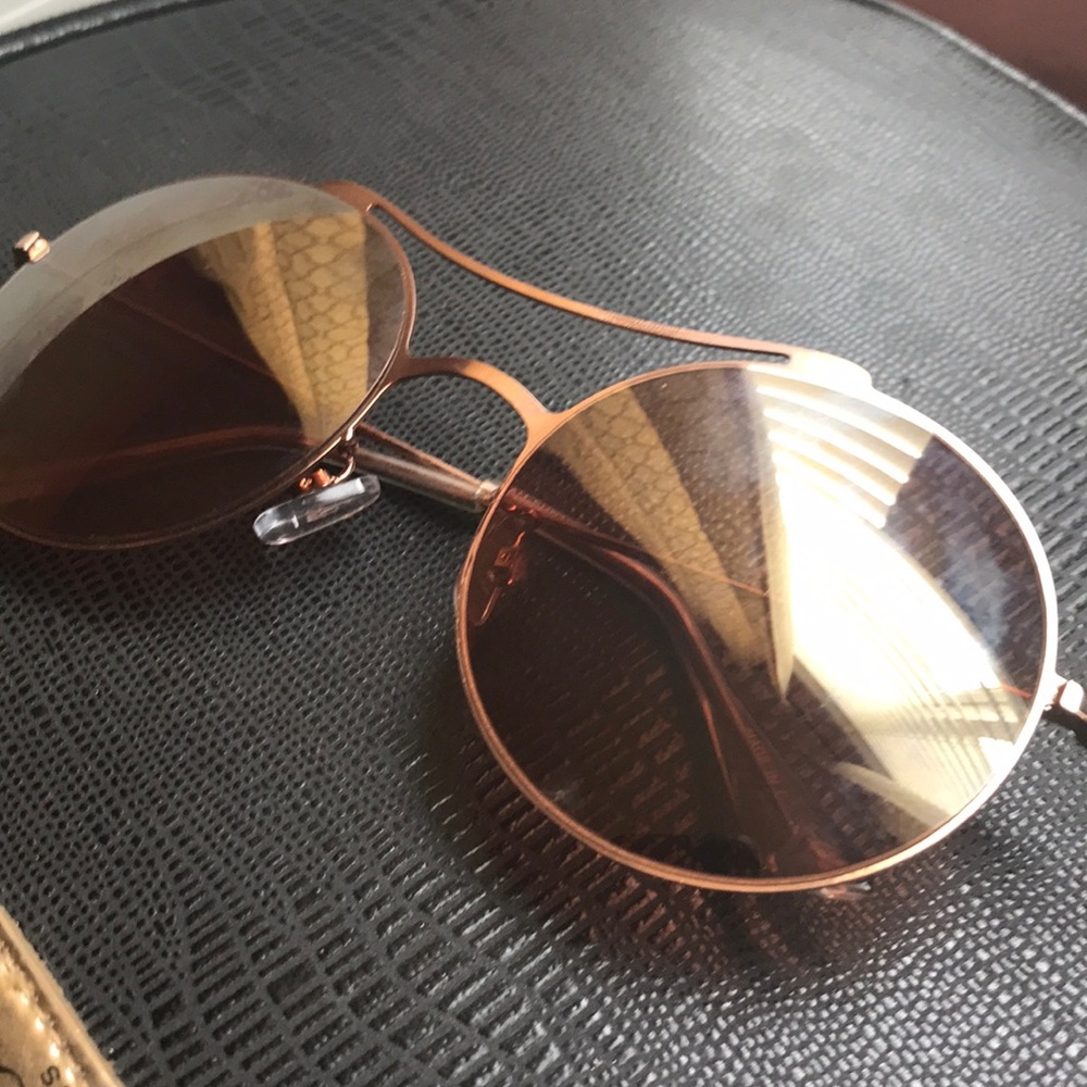 Rose gold sunglasses
